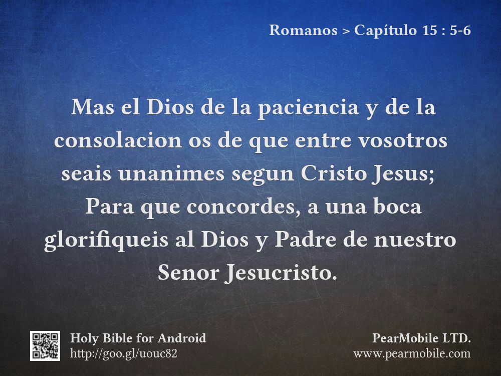 Romanos, Capítulo 15:5-6